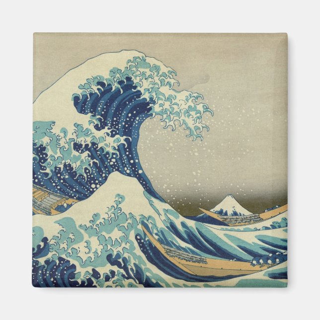 Berühmte japanische Kunst- Große Welle vor Kanagaw Magnet (Vorne)