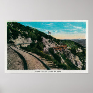 Berühmte Kreisbrücke, Mt. LoweMt. Lowe, CA Poster