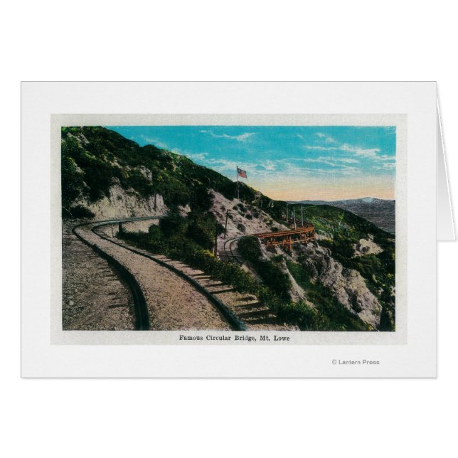 Berühmte Kreislaufbrücke, LoweMt. Lowe, CA (Vorderseite (Horizontal))