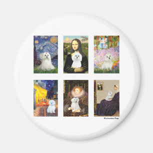 Berühmte Kunst Malteser Komposit (klar) Magnet