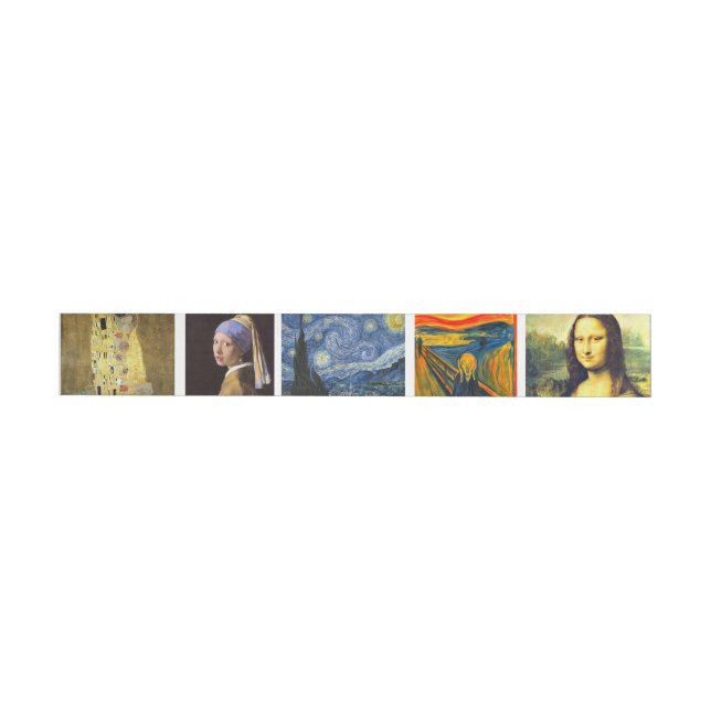 Berühmte Kunst Rundum-Adressaufkleber (Person)
