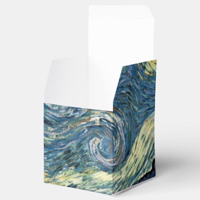Berühmte Kunst, Starry Night von Vincent van Gogh. Geschenkschachtel (Geöffnet)