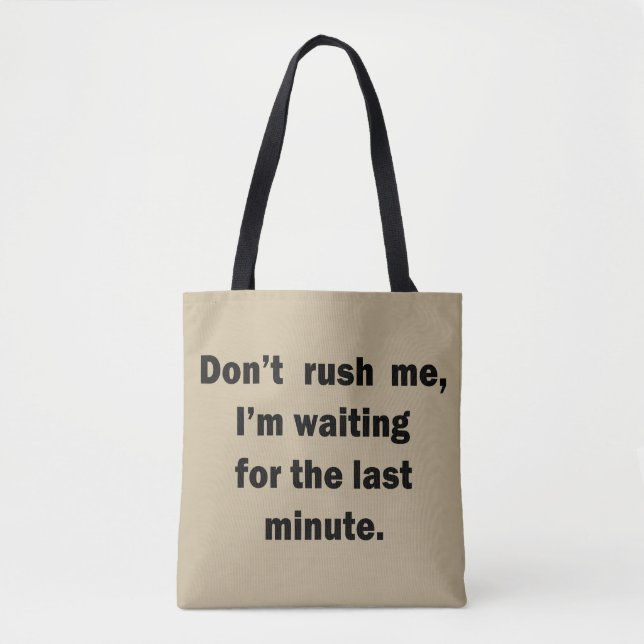 Berühmte, lustige sarkastische Zitate Tasche (Vorderseite)