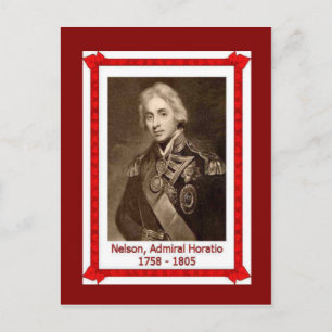 Berühmte Menschen, Admiral Horatio Nelson 1758-180 Postkarte