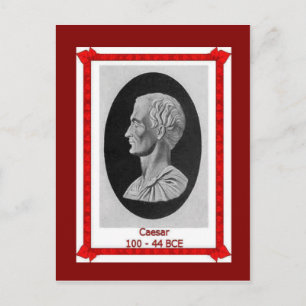Berühmte Menschen, Julius Caesar 100 - 44 v. Chr. Postkarte
