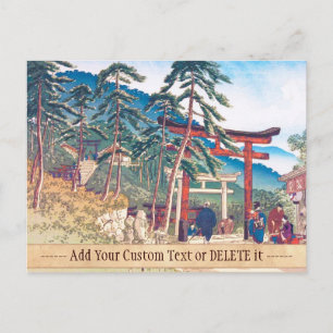 Berühmte Orte in Kyoto - Fushimi Inari Landschaft Postkarte