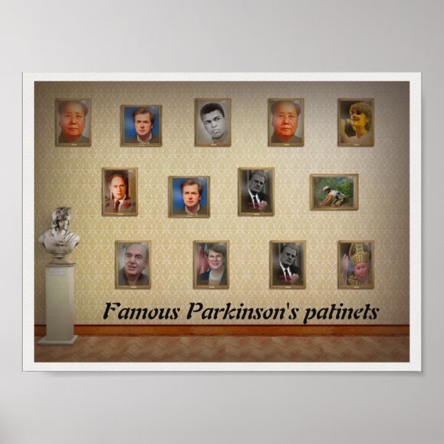Berühmte Parkinson-Patienten Poster (Vorne)