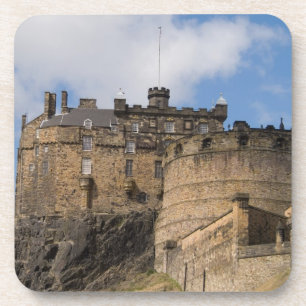 Berühmte riesige Edinburgh Castle in Getränkeuntersetzer