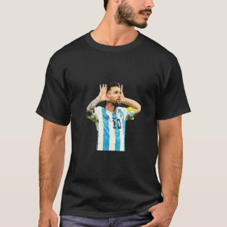 Berühmte Riquelme Feier Hand in Ohren Argentinien T-Shirt