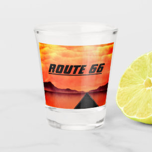 Berühmte Route 66 Schnapsglas