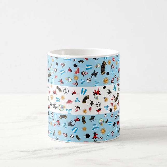 Berühmte Sachen von Argentinien Kaffeetasse (Mittel)