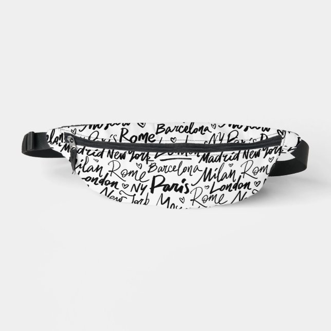 Berühmte Städte der Welt Bauchtasche (Vorderseite)