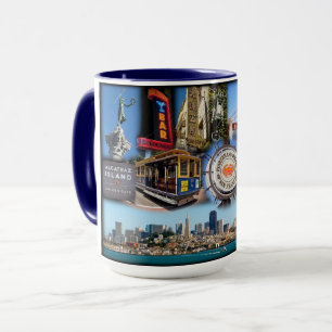 Berühmte Touristenattraktionen in San Francisco Tasse