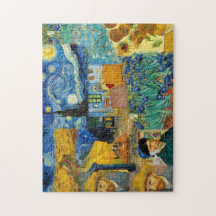 Berühmte Van-Gogh-Meisterwerk-Collage