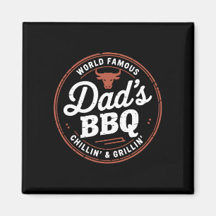 Berühmte Väter der Männerwelt entspannen und grill Magnet