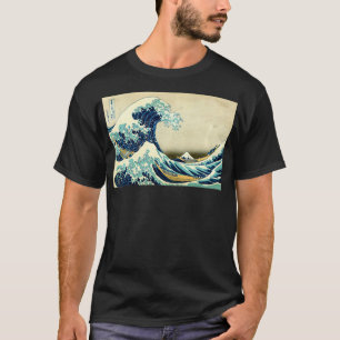 Berühmte Vintage japanische Kunst Die Große Welle T-Shirt