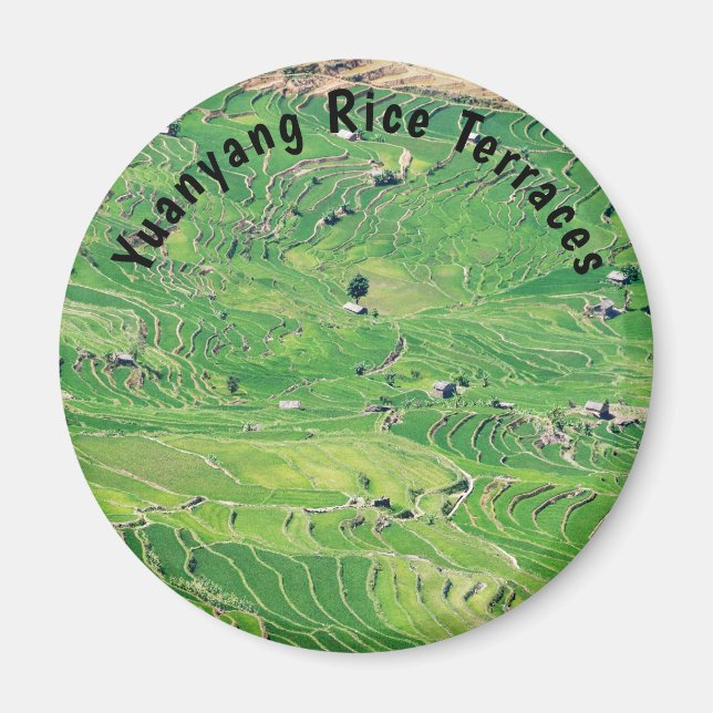 Berühmte Yuanyang Rice Terraces - Yunnan, China Magnet (Vorne)