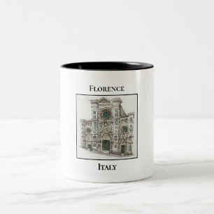 Berühmter Dom, Florenz, Italien Zweifarbige Tasse