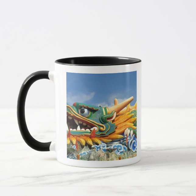 Berühmter Drache auf Haw Par Villa in Singapur Asi Tasse (Links)