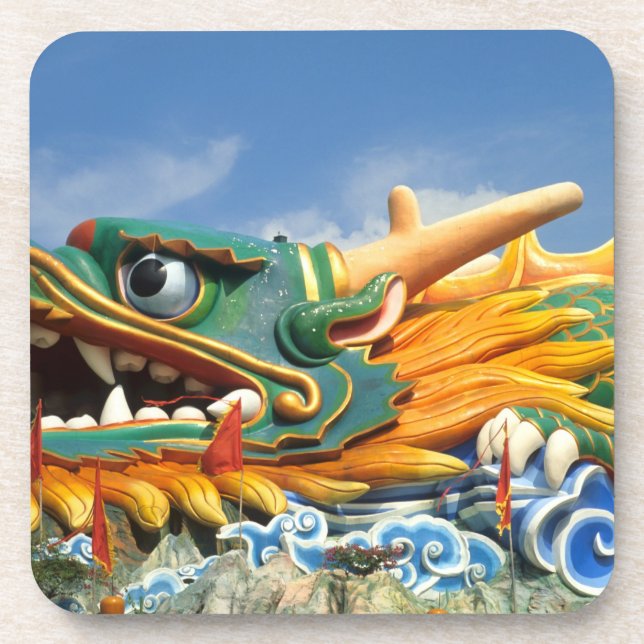 Berühmter Drache auf Haw Par Villa in Singapur Asi Untersetzer (Vorderseite)