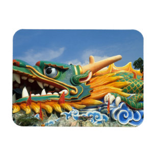 Berühmter Drache im Haw Par Villa in Singapur Asie Magnet