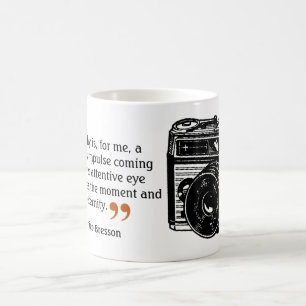 Berühmter Fotograf-Zitat 6 Vintages Kamerabild Kaffeetasse