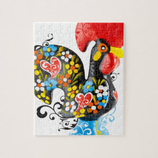 Berühmter Hahn von Barcelos Nr 06 - Blumenausgabe