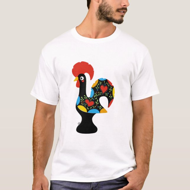 Berühmter Hahn von Barcelos Nr 09 T-Shirt (Vorderseite)