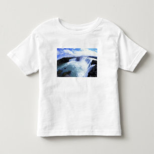 Berühmter Jodafoss-Wasserfall in Nord-Zentralislan Kleinkind T-shirt