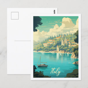 Berühmter Reisebereich Vintage Italien Postkarte