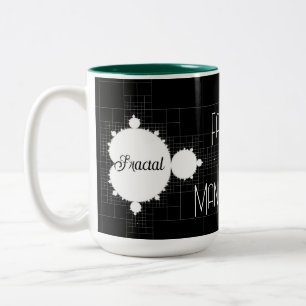 Berühmter vollständiger Mandelbrot-Set personalisi Zweifarbige Tasse