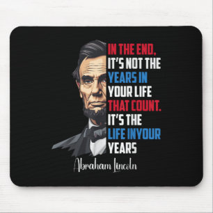 Berühmtes Abraham Lincoln Inspiration Zitat Zivil Mousepad