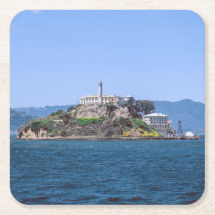 Berühmtes Alcatraz-Gefängnis San Francisco Kalifor Rechteckiger Pappuntersetzer
