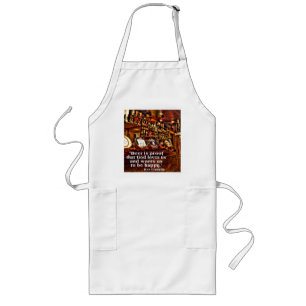 Berühmtes Bier-Zitat Bens Franklins Lange Schürze