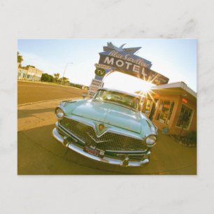 Berühmtes Blue Swallow Motel an der Route 66 Postkarte