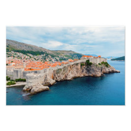 Berühmtes Dubrovnik Altstadt Dächer & Mauern - Kro Fotodruck