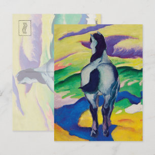 Berühmtes Gemälde Blaues Pferd II von Franz Marc Postkarte