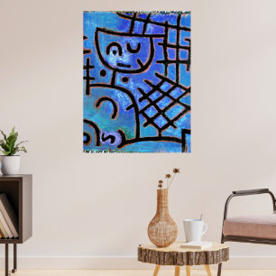 Berühmtes Gemälde von Paul Klee, Gefangener, Poster