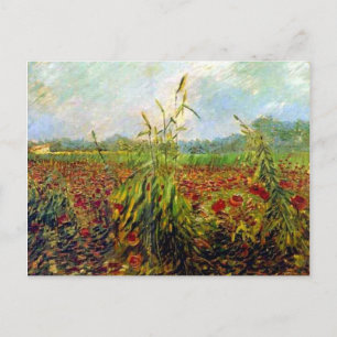 Berühmtes Gemälde von Van Gogh, Grüne Maisstängel Postkarte
