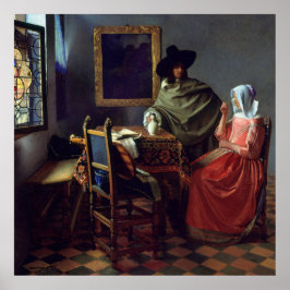 Berühmtes holländisches Gemälde Vermeer Vintag Poster