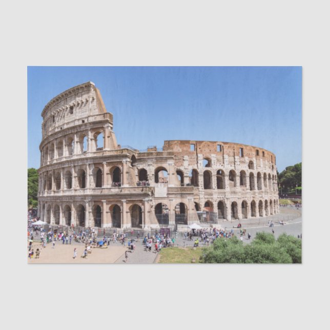 Berühmtes Kolosseum in Rom, Italien Seidenpapier (Vorderseite)