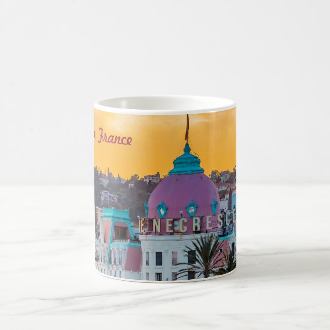 Berühmtes Luxushotel Hotel Negresco in Nizza Frank Kaffeetasse (Mittel)