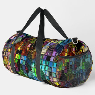 "Berühmtes Mosaik" (Groß) Druck Cut Sew Duffel Bag Duffle Bag