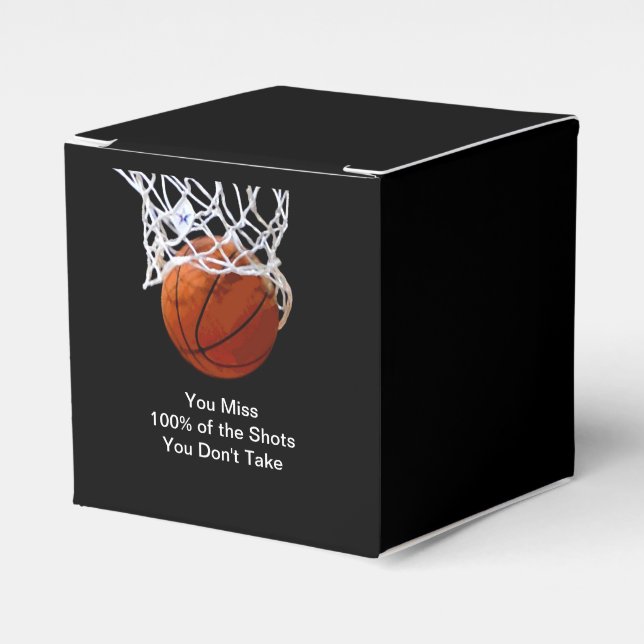 Berühmtes Motivierend Zitat Basketball Geschenkschachtel (Vorderseite)