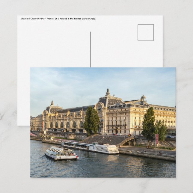 Berühmtes Musée d'Orsay - Paris, Frankreich, Europ Postkarte (Vorne/Hinten)