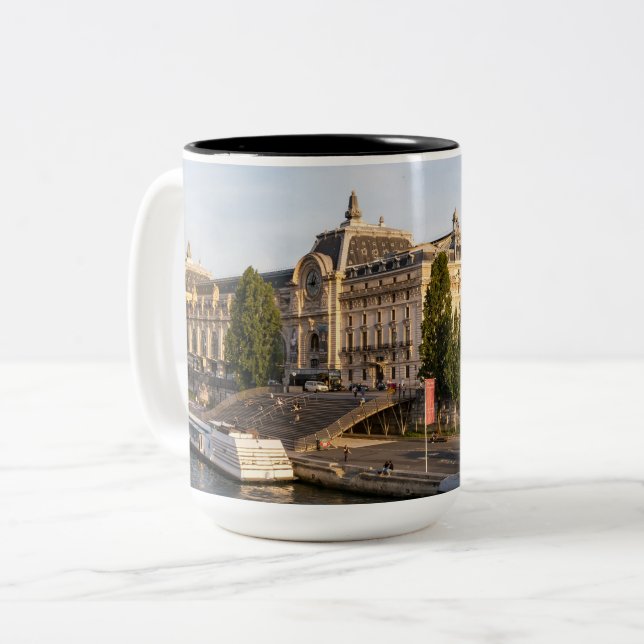 Berühmtes Musée d'Orsay - Paris, Frankreich, Europ Zweifarbige Tasse (Vorderseite Links)