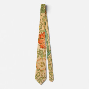 Berühmtes Muster von William Morris Pink und Rose Krawatte