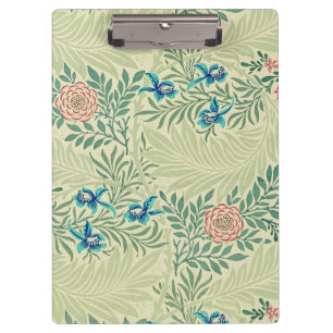 Berühmtes Muster von William Morris's Larkspur Klemmbrett