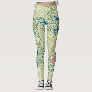 Berühmtes Muster von William Morris's Larkspur Leggings