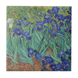 Berühmtes Ölbild Blaue Schwertlilien von Van Gogh Fliese